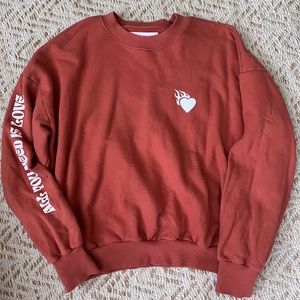 Tan + Likes by Sivan Ayla All You Need Is Love Sweatshirt